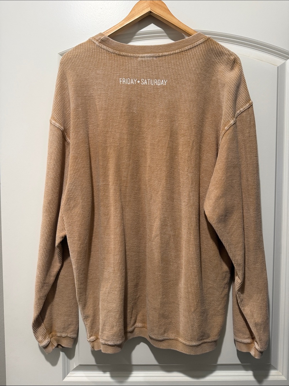 Casual Scoop Neck Sweater "Love That For You" - Brown View 2
